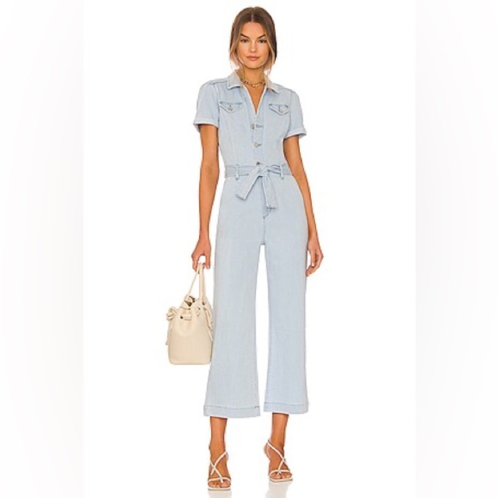 PAIGE Anessa Puff Sleeve Jumpsuit Size 6 in Kokomo. Excellent condition.